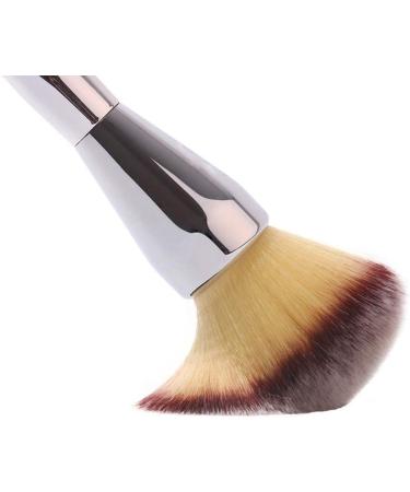 Silver Makeup Brush Foundation Flat Top Face Loose Powder Makeup Brush Silver - Buy Online on SooperMarket.com