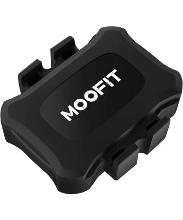 MOOFIT CS9 speed sensor and cadence sensor Bluetooth & Ant+ wireless bicycle speed sensor IP67 waterproof compatible with wahoo wift peloton coosporides rouvy black 1 pack