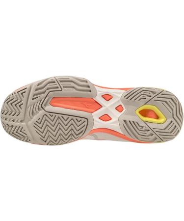 Mizuno Women's Wave Exceed Light 2 Tennis Shoes - 38 EU - White/Coral - Lightweight & Comfortable for Optimal Performance - Buy Online on SooperMarket.com