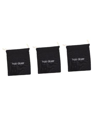 Mikinona 3pcs Hair Dryer Storage Bag Blowdryer Hair Dryer Case for Travel Hair Accesories Hairdressing Fabric