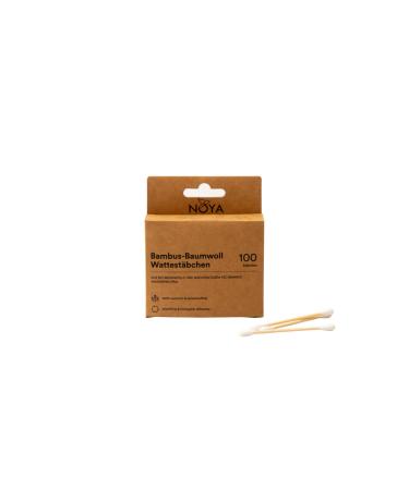 Noya cotton buds made from organic cotton and FSC certified bamboo 100 pcs. plastic-free and biodegradable