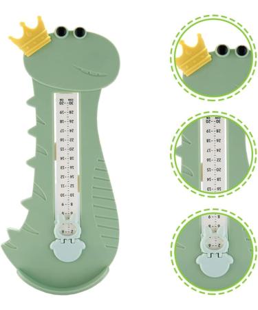 Kisangel Kids Shoe Sizer - Foot Measurement Device for Boys and Girls | Dinosaur Design - Light Green - Buy Online on SooperMarket.com