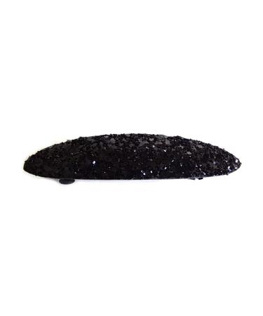 Hair clip oval sequins black