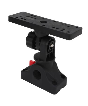 Fish finder assembly universal 360-degree turn fish finder bracket electronic fish finder holder for kayak assembly plate fish finder accessories for marine boat yacht