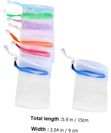 PLAFOPE 10pcs Soap Foaming Net Bar Soap Saver Pouch Soap Pouch Soap for Soap Bars Foam Net 15X9cm As Shown - Buy Online on SooperMarket.com