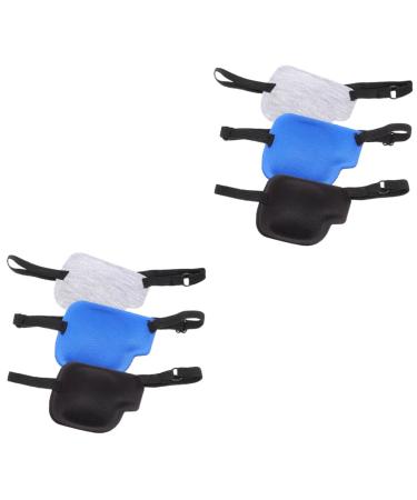 ORFOFE 6 Pcs Single Eye Mask Blindfolds for Adults Small Eye Patch Lazy Eye Masks Soft Eye Polyester