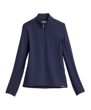 Dover Saddlery CoolBlast 100 Girls' Long Sleeve Shirt, Large, Midnight