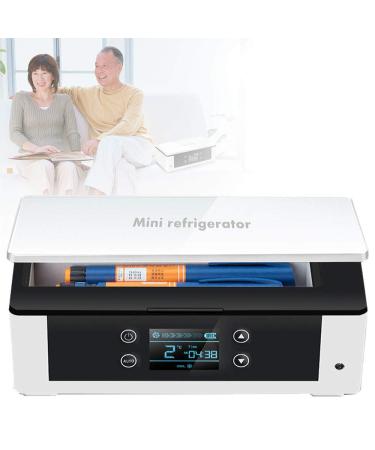Insulin Cooler Camp Fridge Large-Capacity Medicine Cabinet Intelligent Temperature Control Multiple Power Supply Modes Suitable for Car/Travel/Aircraft