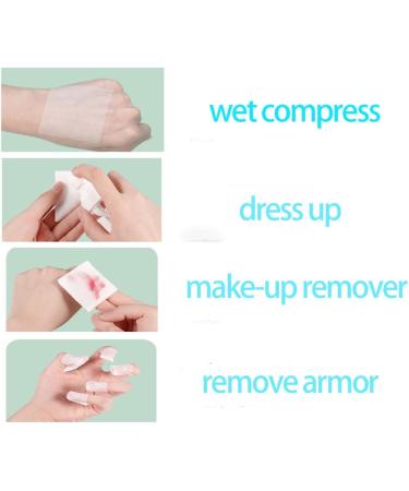 100% Vegetable Fiber Cotton Pads - Hypoallergenic Lint-Free Makeup Remover Squares (1100 Count - Buy Online on SooperMarket.com