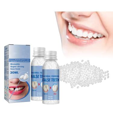 Flipped warmth provisional dentures 60g denture set denture prosthesis Temporary denture repair kit dentures provisional teeth instant veneers dentures tooth filling