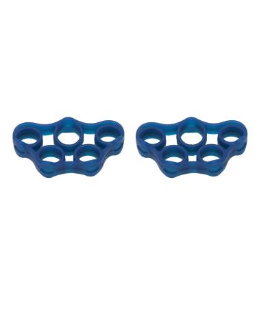 Finger Exerciser 2 Pieces Soft Silicone Finger Trainer for Recovery Dark Blue 11lb