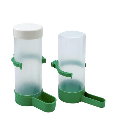 Fyfjur Bird Water Dispenser Parrot Automatic Water Feeder Bird Drink Automatic Water Dispenser Bird Water Bottle Drinker Container Hanging in Birds Cage for Parrots Budgie Cockatiel Lovebirds (L)