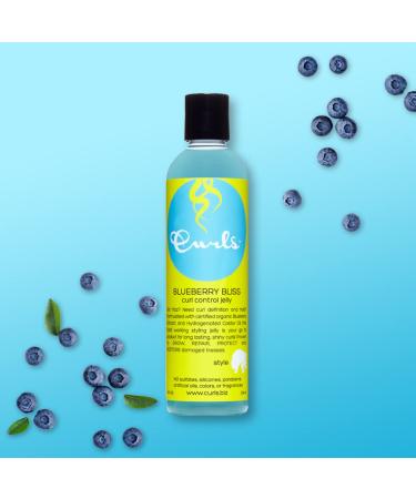 Curls Blueberry Bliss Control Jelly 8oz - Define & Defrizz for Wash & Go's, Twist Outs, Braid Outs, Roller Sets - All Hair Types - Buy Online on SooperMarket.com