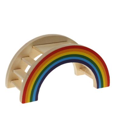 Rosewood Boredom Breaker Small Animal Activity Toy Rainbow Play Bridge Small