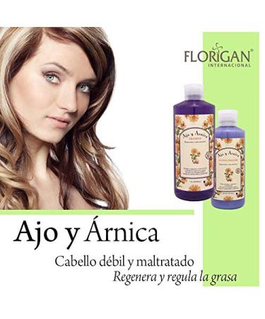 Buy Anti Dandruff & Regenerative Shampoo Ajo y rnica 1L - Florigan Purple | Fast International Shipping - Buy Online on SooperMarket.com