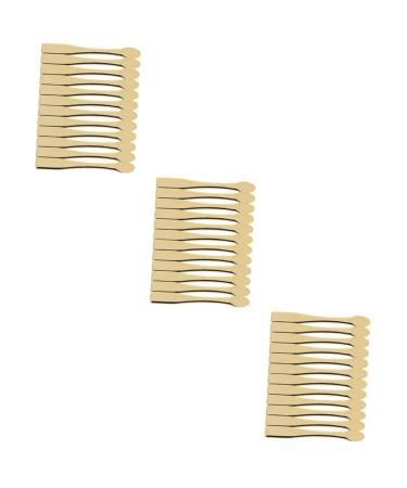 Baluue 36 Pcs Cosmetics Spatula Face Cream Spoons Mini Spoons Abs Skincare Makeup 6.00X0.70X0.70CMx3pcs Goldenx3pcs