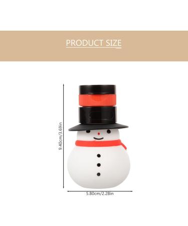 Amosfun Lotion Container Cosmetic Containers Toiletry Containers Snowman Soap Dispenser Essential Oil Bottle Christmas Shampoo Dispenser Liquid Travel Silica Gel Bottle - Buy Online on SooperMarket.com