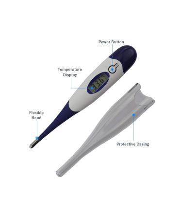 Buy Digital Flexible Thermometer for Adults & Children - Easy-to-Use with 25 Probe Covers International Shipping Available - Buy Online on SooperMarket.com