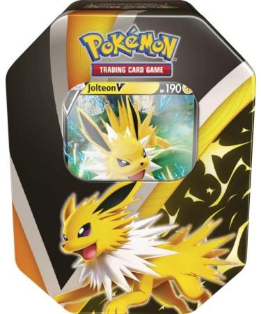 Eevee Evolutions Tin - Flareon V 9: Pokemon Trading Card Game Tin - Buy Online on SooperMarket.com