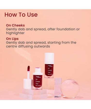 Natural 3-in-1 Lip Cheek & Eye Shadow Tint with Jojoba Oil & Pomegranate - Brandy Pink | 100% Natural | 5 ml - Buy Online on SooperMarket.com