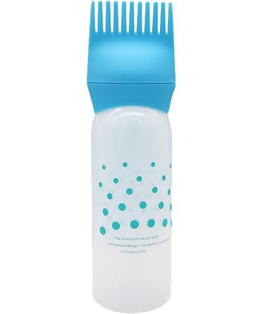 Lesunbak Root Comb Applicator Bottle Oil Applicator for Hair Dye Hair Dye Brush Bottle Lightweight Oil Bottle Applicator Brush for Hair Dyeing Scalp Blue - Buy Online on SooperMarket.com