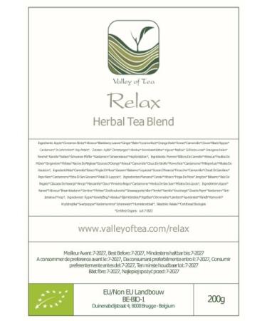 Organic Chamomile Herbal Tea - Relaxation & Stress Relief - 200g Loose Leaf Blend - Buy Online on SooperMarket.com