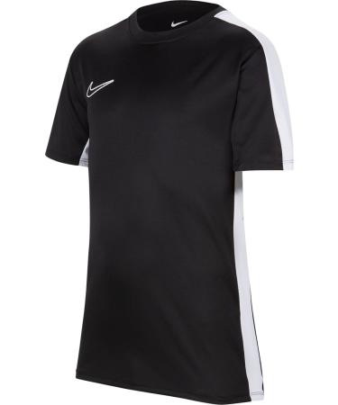 Nike Unisex Kids' Y NK Df Acd23 Short-Sleeve Soccer Top - Black/White/White | Best International Shipping - Buy Online on SooperMarket.com