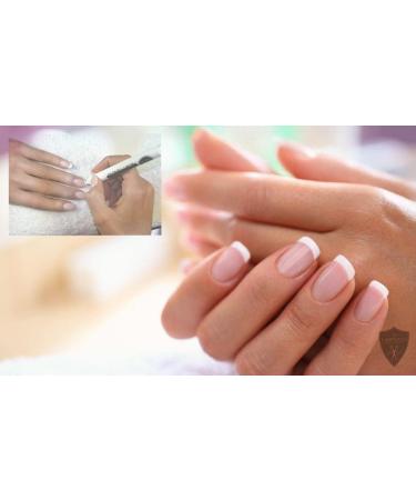 Hairlich French Liner Manicure Pen Manicure Pedicure White Nail Polish Paint Pen Pen Shape White Nail Tips Nail Art Nail Styling - Buy Online on SooperMarket.com