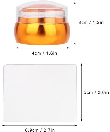 Professional Moum Routes Silicone Nail Stamp Kit | Clear Nail Seal & Printing Tool for DIY Manicures | Perfect for Nail Artists & Enthusiasts (Orange) - Buy Online on SooperMarket.com