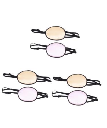 6 Pcs Silk Single Eye Mask Blindfolds for Adults Eyepatch for Lazy Eye Glasses for Eye Pillow Cover Night Blindfold Eye Cover Glasses Cover Spectacle Cover Silk Satin As Shownx3pcs 1 Count (Pack of 1)