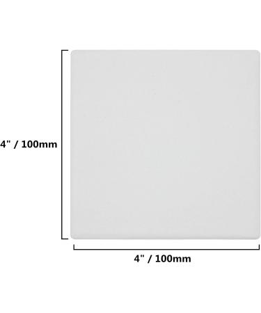 Ceramic Tiles for Crafts and Coasters - 12 Pack (4 Square Tiles with Cork Backers) - Buy Online on SooperMarket.com