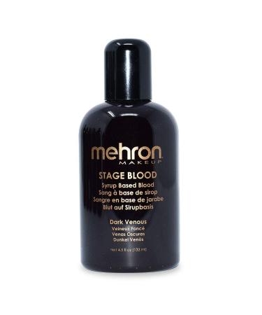 Mehron Makeup Stage Blood (4.5) (Dark Venous) 4.5 Ounce Dark Venous