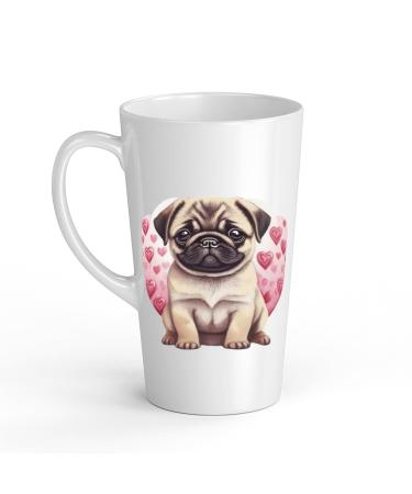 White Ceramic Baby Carlin Mug - Large 483 ml Perfect for Hot Chocolate or Milk Fun and Easy to Use