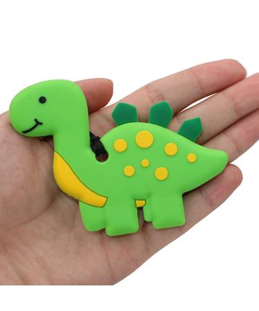 Silicone Dinosaur Chew Necklaces for Sensory Kids - Perfect for Autism, ADHD, SPD - Anxiety Relief and Fidget Reduction - Blue & Green - Buy Online on SooperMarket.com
