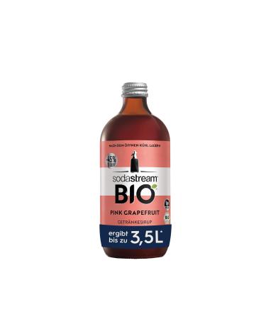 SodaStream ORGANIC Syrup Pink Grapefruit 1 bottle makes 3.5 liters of ready-to-drink beverage prepared in seconds and always fresh 500 ml