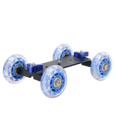 East buy Camera Dolly Skater,Mini Desktop 10KG Load Rail Roller Track Slider Dolly Skater Car for DSLR Camera Camcorder, default
