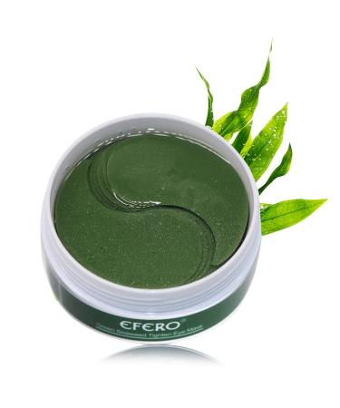 WALULAN Green Eye Mask - 60 Pieces - Eye Treatment Mask  Anti-Wrinkle and Fine Lines  Eye Mask for Puffy Eyes  Under Eye Dark Circles  Anti-Wrinkle Treatment  Moisturizing Collagen Patches