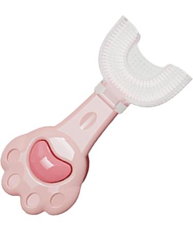 Kids U Shaped Toothbrush Soft Manual Training Toothbrush - Food Grade Silicone Kids Toothbrushes 360 Degree U Shape Toothbrush for Kids Baby Toddler M/l Pink 1 count (Pack of 1) - Buy Online on SooperMarket.com