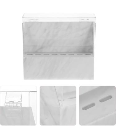 Stahad 3ST 8-Hole Acrylic Tweezer Organizer - White Flip-Top Storage Box for Eyelash Tweezers | International Shipping Available - Buy Online on SooperMarket.com