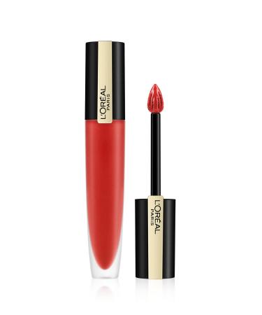 L'Oreal Paris Rouge Signature Matte Liquid Lipstick Ultra-Matte Lip Stain Up To 24 Hours of Colour 113 I Don't 41 ml (Pack of 1)