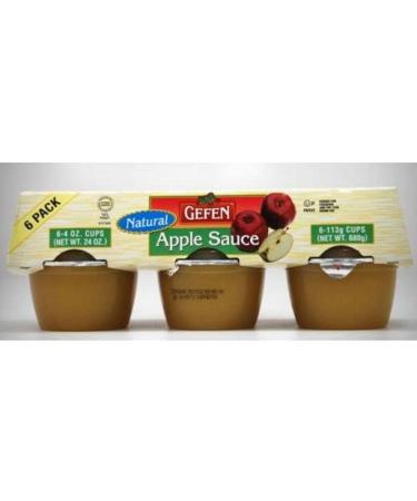 Gefen Natural Apple Sauce 6 x 113g