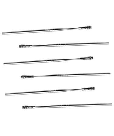 Spring Ear Pick 6pcs Ear Pick Spiral Ear Cleaner Ear Picking Spoon Spiral Ear Wax Pick Silver Tool Stainless Steel Ear Wax Spoon Ear Scoop