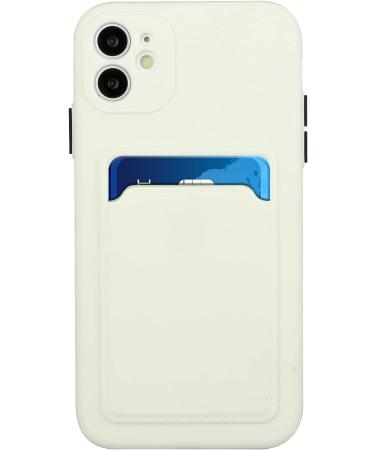 Buy Tivenfezk Nadoli iPhone 15 Plus Silicone Case - Ultra Thin Shockproof Scratch-Resistant Wallet Cover with Credit Card Holder - White - Buy Online on SooperMarket.com