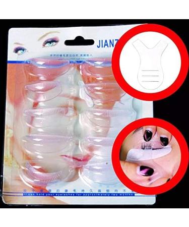 10 Pairs Silicone Eyelash Perming Curler Pads - S/M/L Lash Lift Rods for Perfect Makeup | International Shipping Available - Buy Online on SooperMarket.com