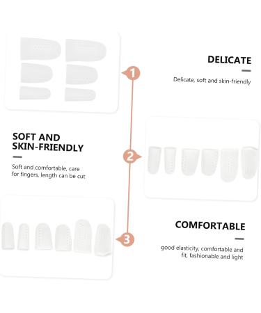 Silicone High Heel Protectors 8 Pairs - Foot Pain Relief & Comfort - White 6x3cm - Buy Online on SooperMarket.com