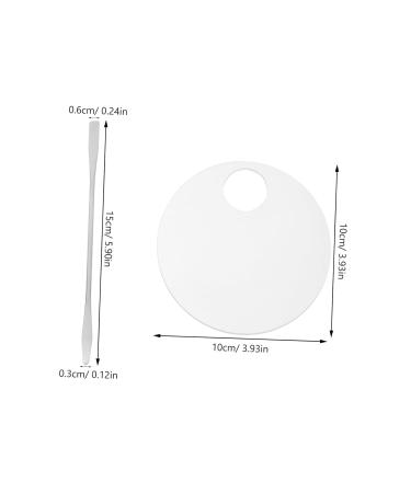 2 Sets Makeup Palette Tools | Acrylic & Metal Blending Palette for Foundation & Pigment Mixing International Shipping Available - Buy Online on SooperMarket.com