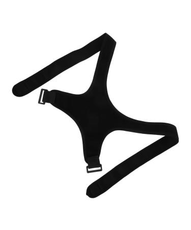 Anneome Belt Shoulder Rest Brace Holder Back Support Belt for Men Posture Band Polyester Black