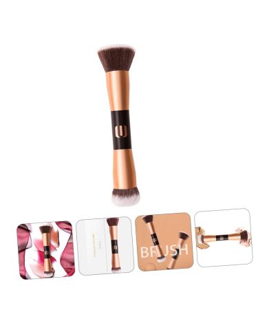 Shop Housoutil Double-Ended Makeup Brush - Flat Top Foundation & Contour Brush for Mineral Makeup | Premium Quality Cosmetics Tool - Buy Online on SooperMarket.com