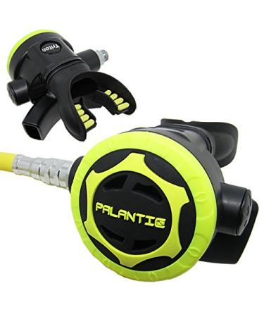 Scuba Choice Palantic AS206 Black/Yellow Second Stage Regulator Octopus with 36" 350PSI Hose