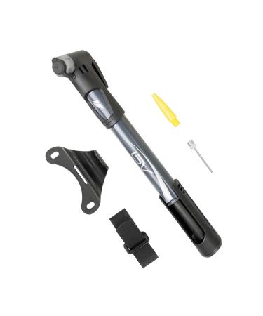BV Mini Bike Pump Portable Frame Pump, Air Ball Pump Inflator with Ball Pump Needles, 120PSI High Pressure, Fits Presta & Schrader- Smart Valve